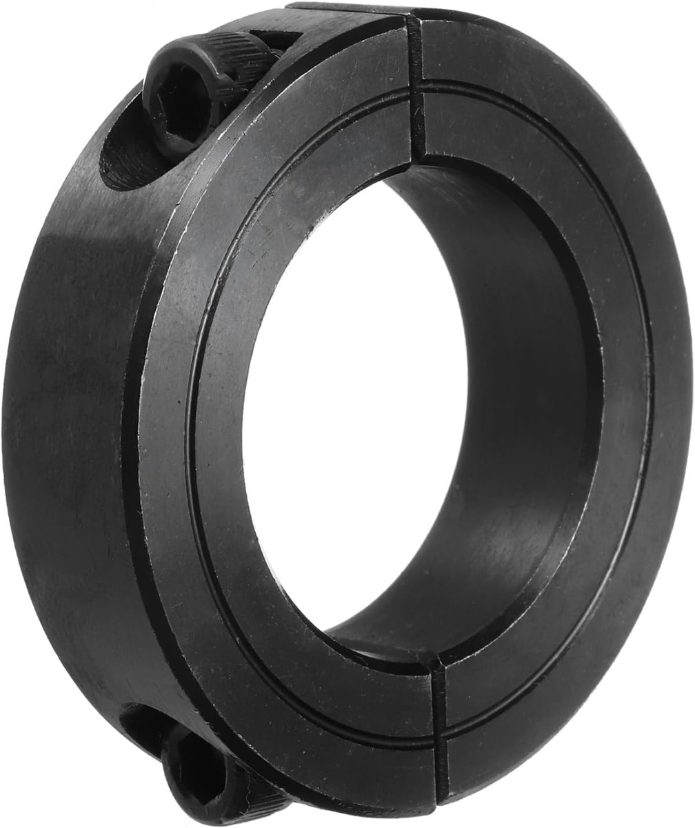 Golfring 1 3/8" boring dubbele gedeelde spanring van koolstofstaal met set schroef zwart