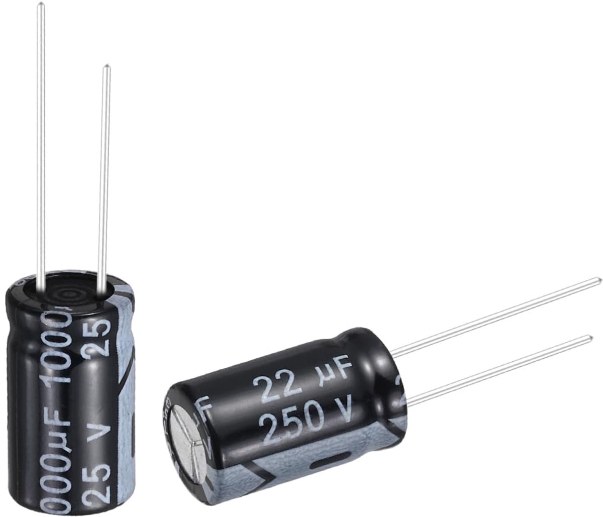 22uF 250V 10x17mm elektrolytische condensator radiale aansluitingen aluminium condensatoren voor TV LCD Monitor VCD, 24 stuks