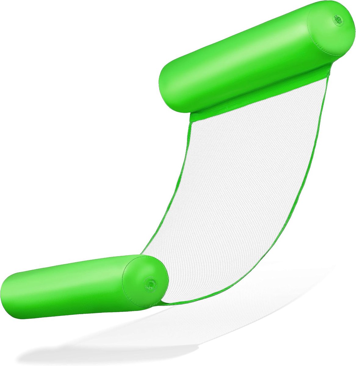 Opblaasbare hangmat volwassenen - groen - luchtmatras - perfect voor zwembadfeest - SnelShoppen