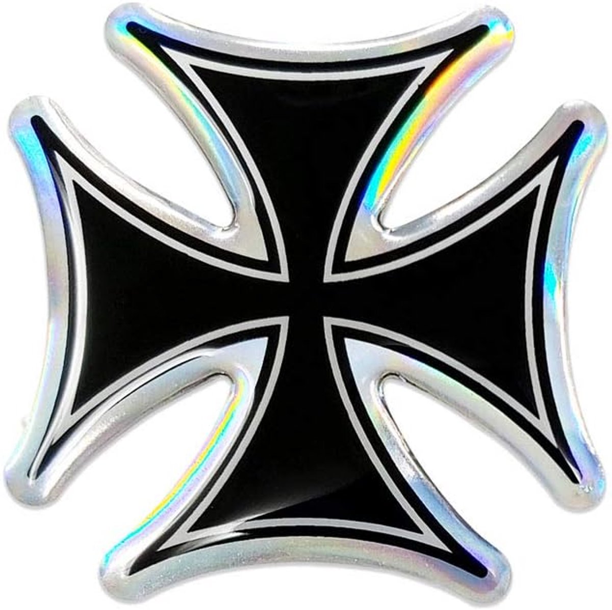 SnelShoppen - 3D Stickers Cross - Zelfklevende Decoratieve Strips - UV-bestendig - 48 mm x 44 mm - Perfect voor Feesten, Kids, Creatieve Projecten