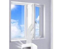Raamafdichtingskit mobiele airco - 500Cm - Verkoeling - airco raamafdichtingskit voor mobiele airco - airco - climatiseur mobile - Klittenband bevestiging - Raamafdichting - Raam en Deur - Universeel - Eenvoudig te monteren