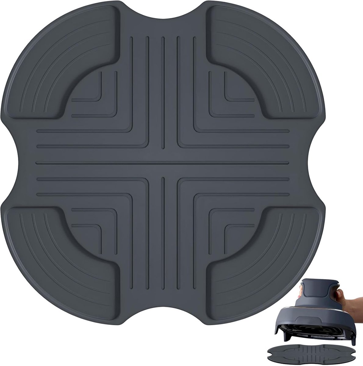 SnelShoppen - Silicone Square Cookware Anti-scalding Air Fryer Accessoires - Hoogwaardige Siliconen Kooksystemen - Isolerend Kussen voor Veilig Koken