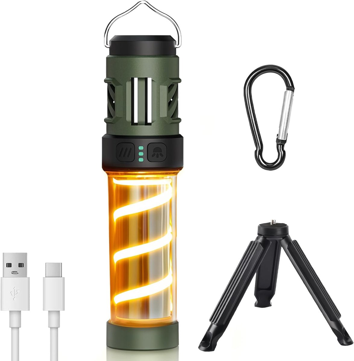 SnelShoppen - Elektrische Draagbare Muggenafschrikkende Campinglamp - LED Lamp met Insectenbestrijding - Ideaal voor Buiten, Tuin, Kamperen, Feestjes