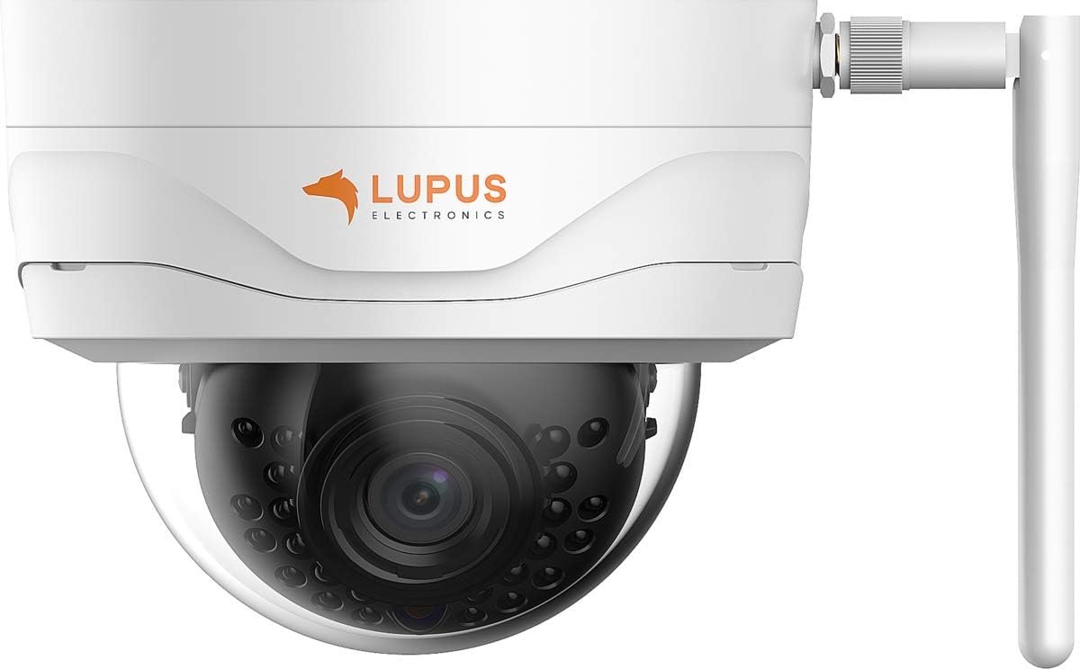 SnelShoppen - WLAN IP Dome Camera voor Buiten, Draadloze Beveiligingscamera met Nachtsicht, SD Opname, Metalen Behuizing, Geschikt voor PC/Mac, Eenvou