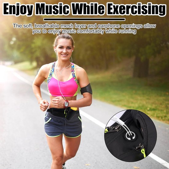 Dailygoods- Flessenhouder Ademend - Riemtas - Buiktas - Heuptas Dames/Heren - Voor Hardlopen/Kamperen/Fietsen - Lichtgewicht — afbeelding 4