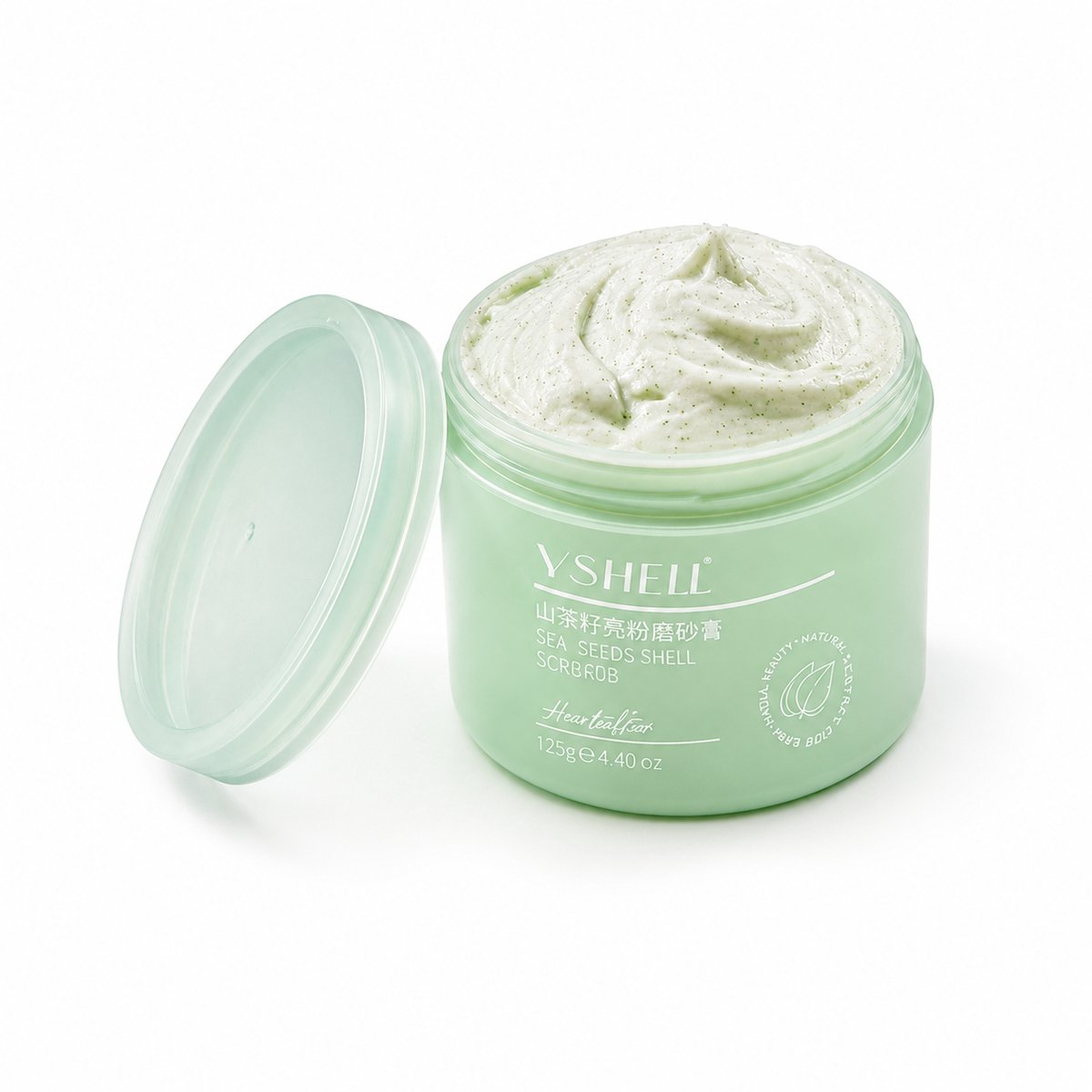 YSHELL Gezichtsscrub met Shea Butter – Exfoliërende Scrubcrème voor Gezicht en Lichaam – 120 g