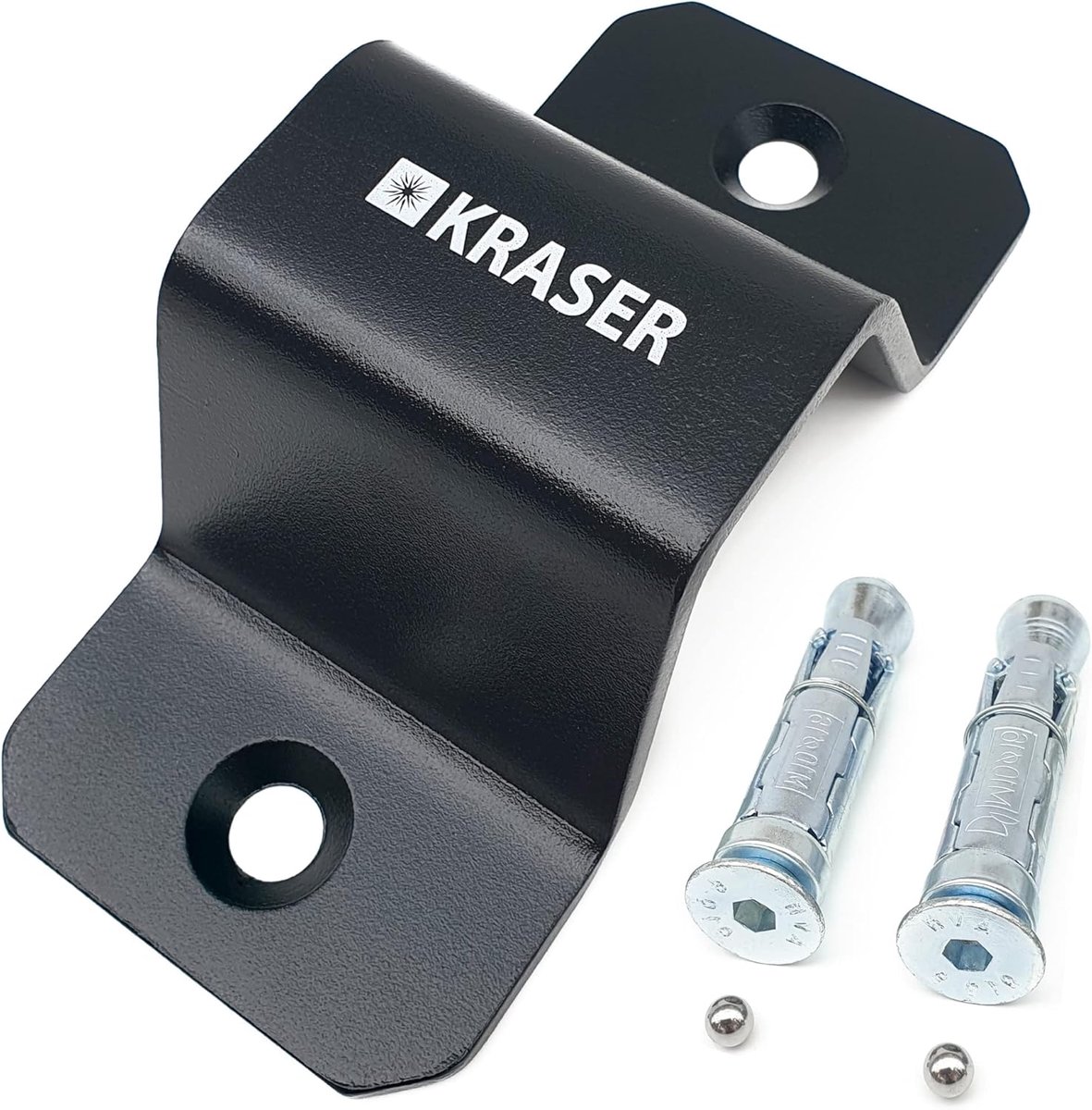 SnelShoppen - Anti-diefstal Grondanker voor Motorfiets, Fiets, Scooter en Trailer - Hoogwaardige Stalen Beveiliging, Zwart, 5 mm Dikte, Voor Garages e