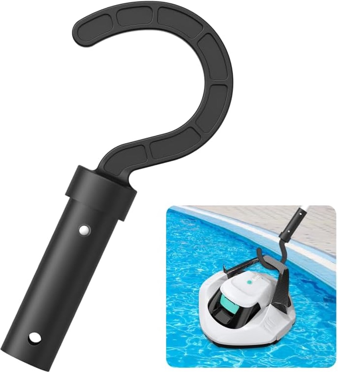 SnelShoppen - Pool Robot Hook, Universele Hooks voor Robot Pool Cleaner, Sterke ABS Materialen, Ideaal voor Pool Onderhoud, Organiseer je Zwembad, Com