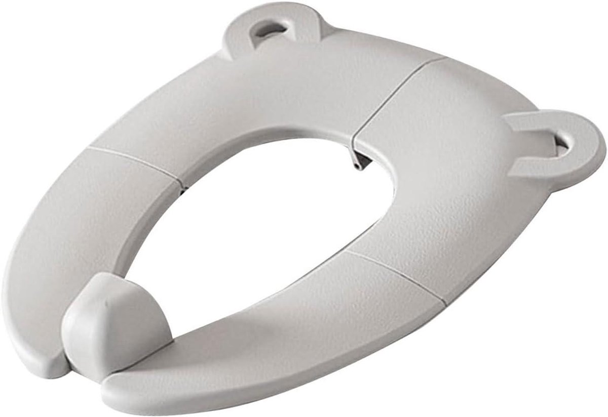 Opvouwbaar Toiletzitting - Peuter Potty - Zindelijkheidstraining - Antislip Bodem - 30x35cm - Grijs