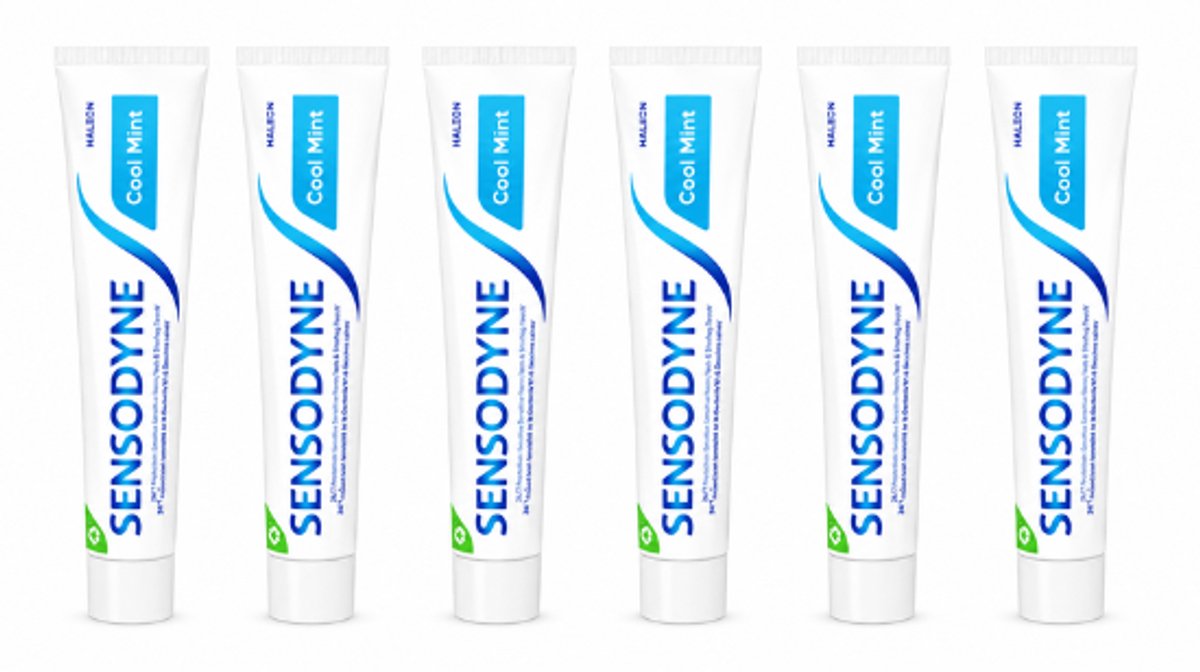 Sensodyne Cool Mint Tandpasta - 6 x 75 ml - Voordeelverpakking