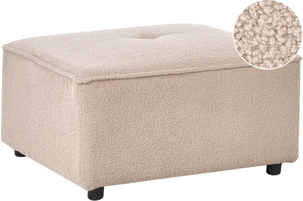 AXEBO - Ottomaan - Beige - Bouclé