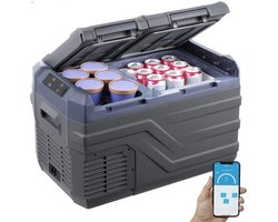 Elektrische Koelbox - Frigobox - Refrigerator - Car Fridge - Draagbaar - 37L - Dual Zone Compressor Koelbox - voor Auto, Camping en Reizen - Coolbox - Besturing via Bluetooth-app op smartphone