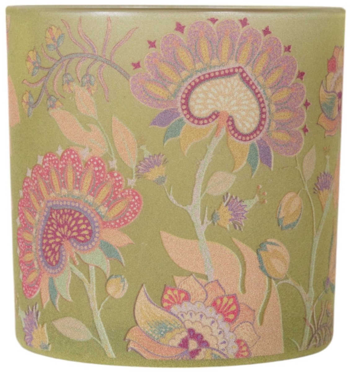 Theelichthouder neon bloemen medium 10cm