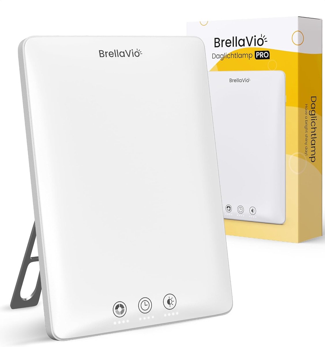 SnelShoppen - Daylight lamp 12.000 Lux met draagtas - UV-vrije LED lamp voor thuis, kantoor, bureau - Realistische daglichtsimulatie in wit