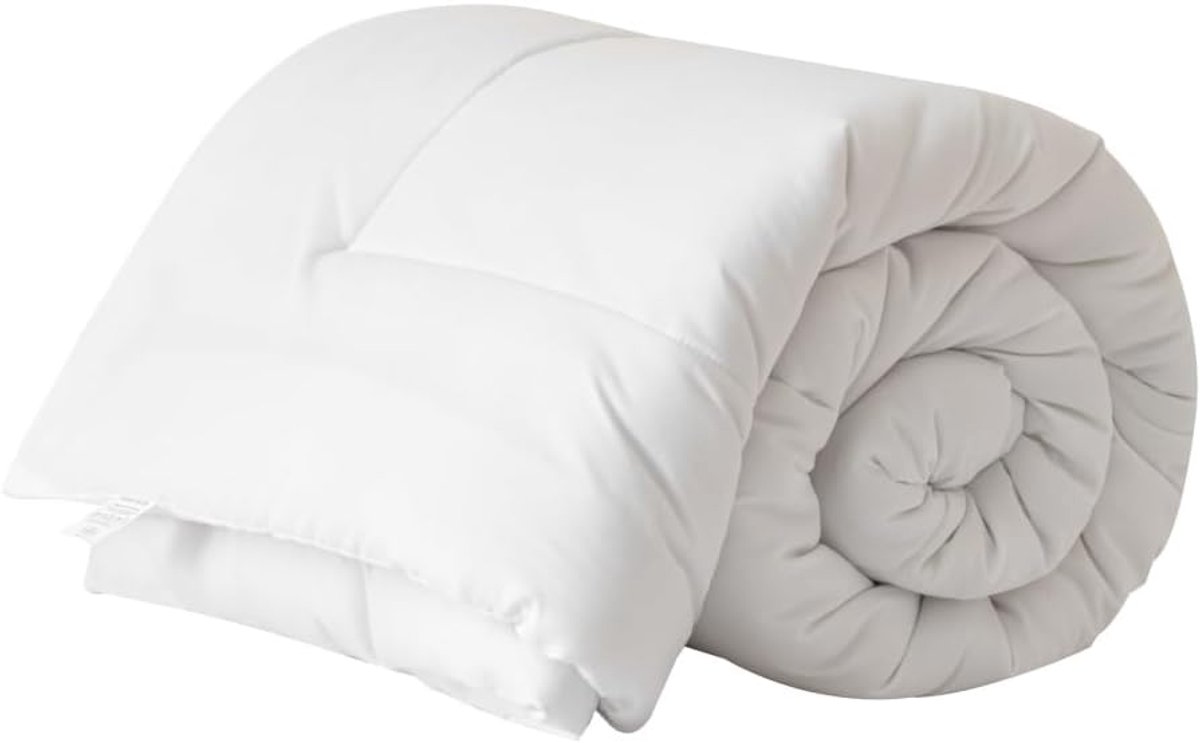 SnelShoppen - Winter Dekbed 155 x 220 cm - 460gsm Warm Duvet - Polyester Vulling Microfiber - Ideaal voor Koude Nachten - Luxe Witte Slaapdeken