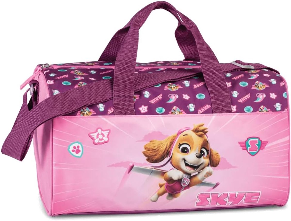 SnelShoppen - Sporttas voor Kinderen met Grote Hoofdvak, 12L, 39x29x18 cm, Paars/Roze, Ideaal voor Gymnastiek, Voetbal, Zwemmen en Reizen