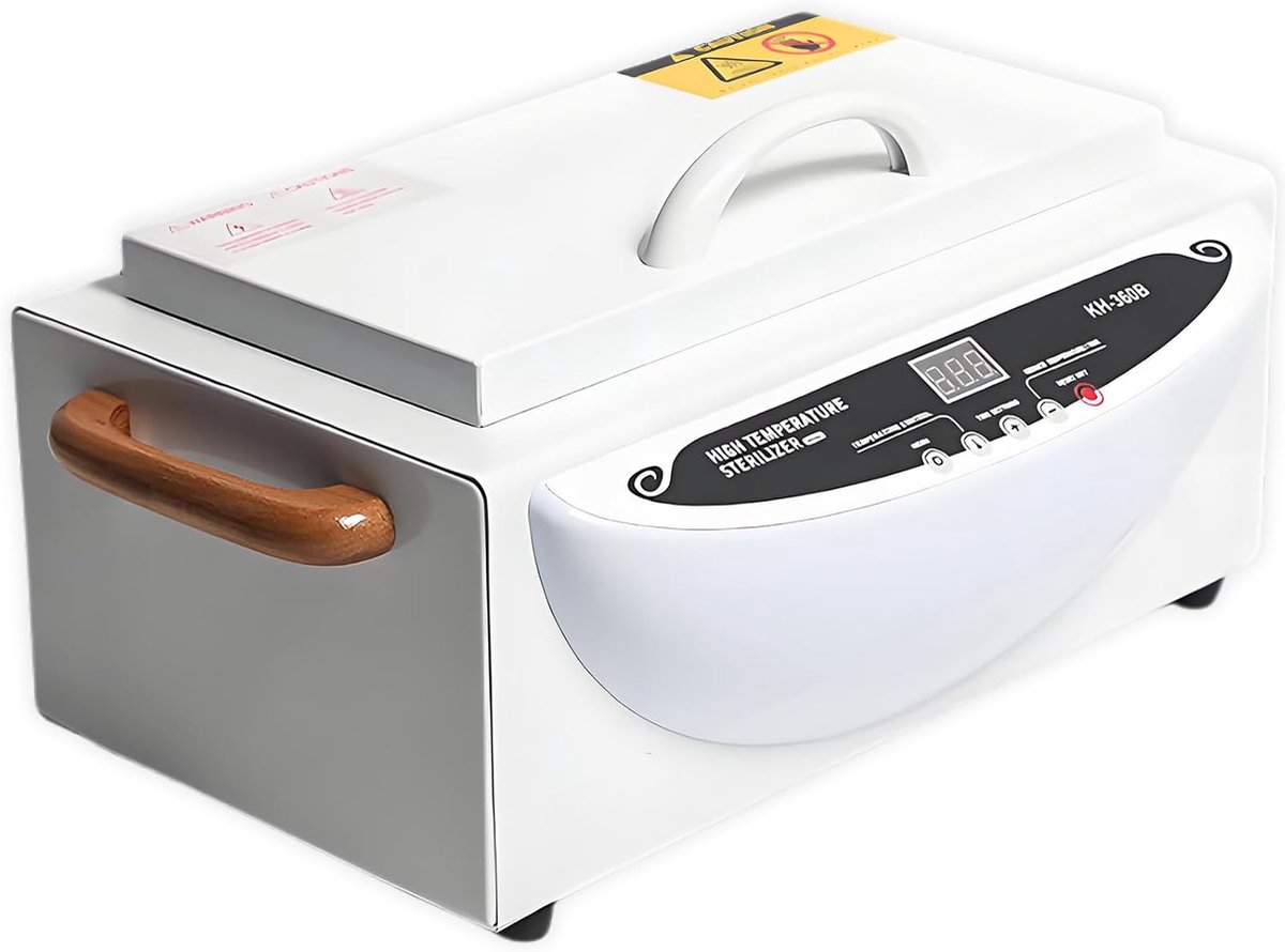 SnelShoppen - Hoge Temperatuur Sterilisator 500 Watt, 2.2L Hete Lucht Sterilisator voor Pedicure, Kapsalon, Nagelstudio, Schoonheidssalon en Tatoeages