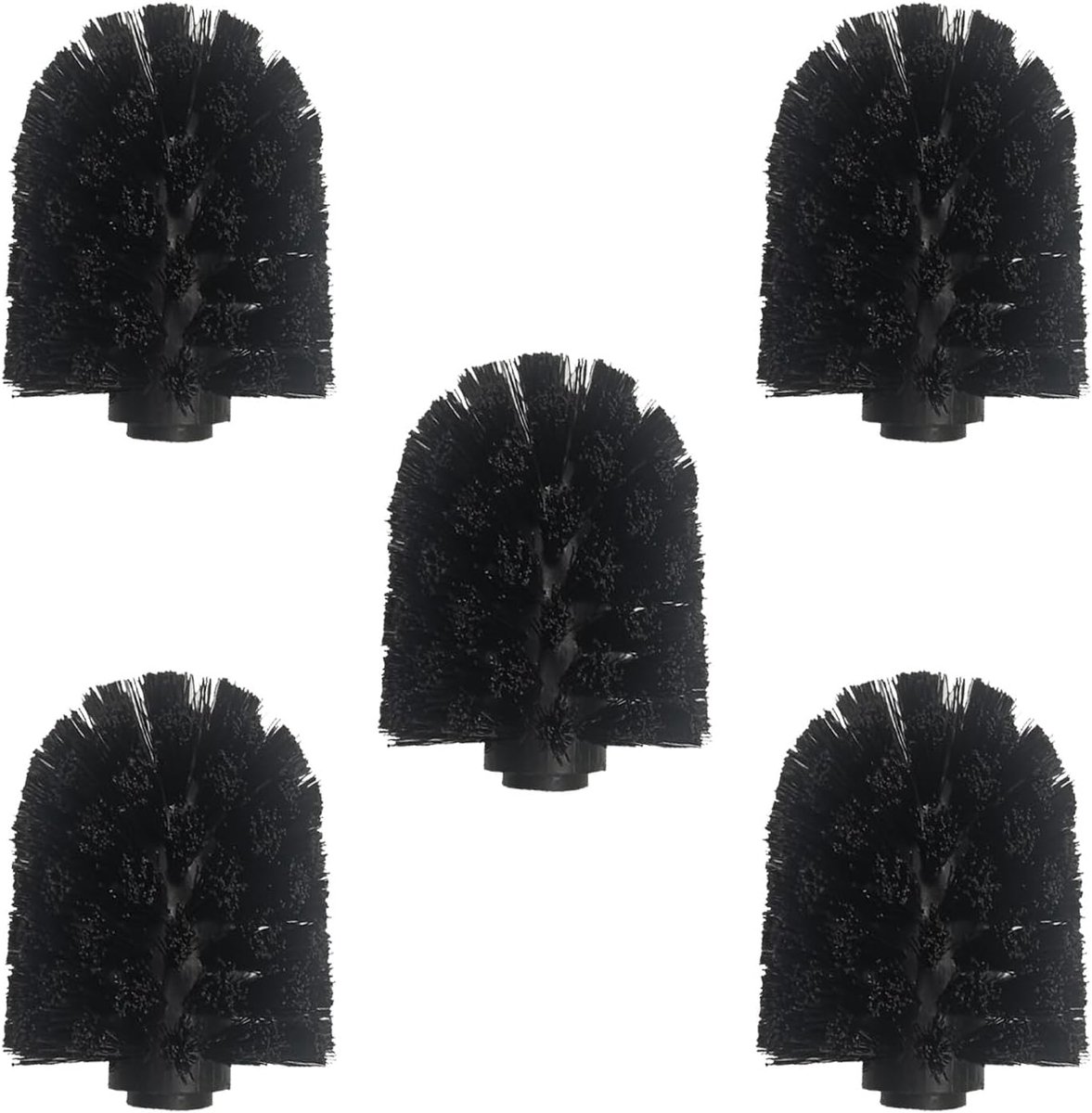 SnelShoppen - Toiletborstelkoppen Set van 5 - Vervangbare Toiletborstel Hoofden - PP Materiaal - Geschikt voor 6.5 cm Diameter - Hygiënisch en Duurzaa