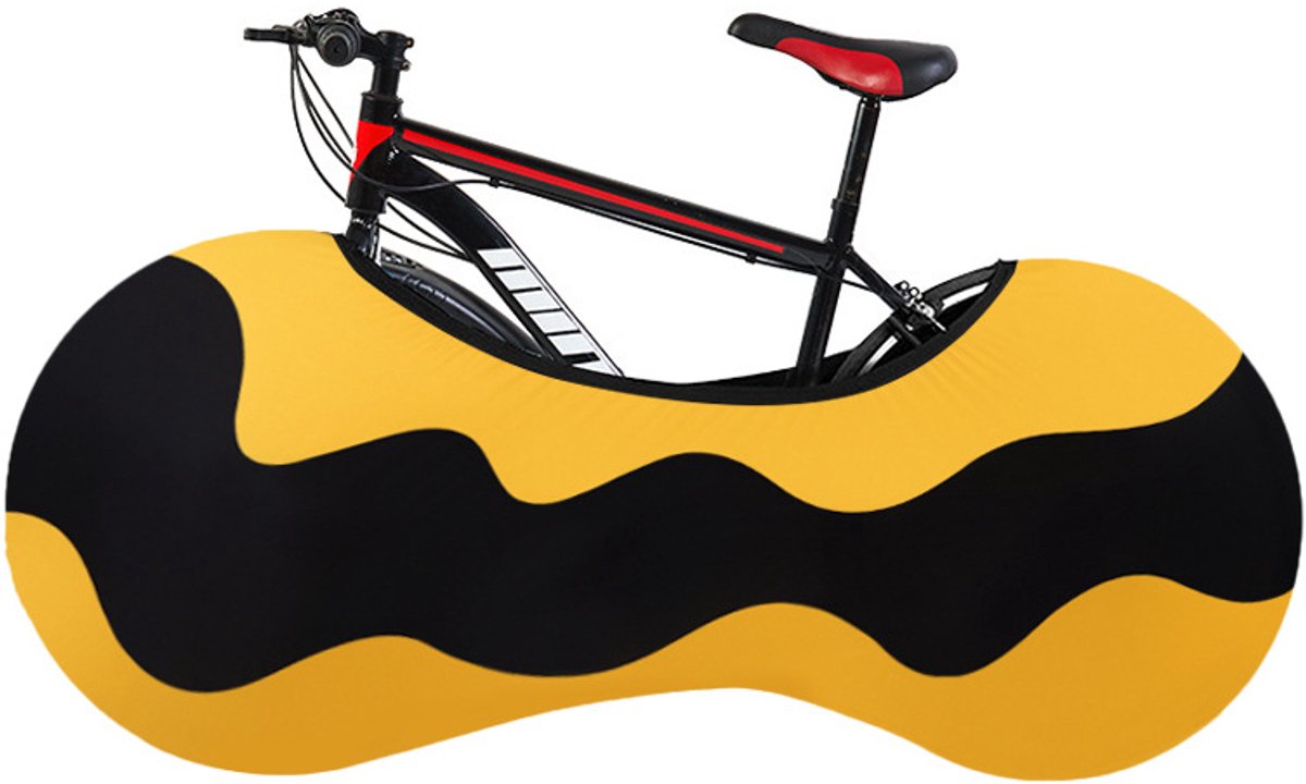 Ryoudavell - Fietshoes - oranje fietshoes voor 1 fiets waterdicht-fiets hoes- Binnen- en buitenstofhoes - rekbaar, wasbaar, beschermhoes - Geschikt voor alle mountainbikes, racefietsen - oranje - 150 x 60 x 70 cm