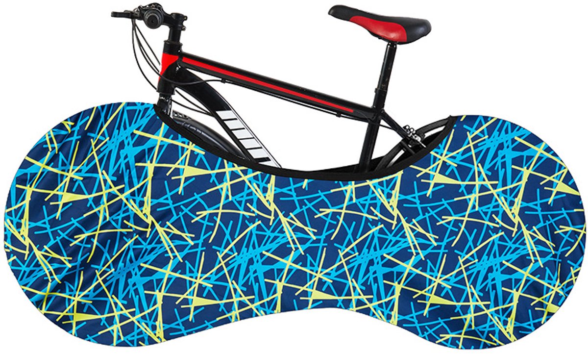 Ryoudavell - Kleurrijk Fietshoes - fietshoes voor 1 fiets waterdicht-fiets hoes - en buitenstofhoes, rekbaar, wasbaar - beschermhoes - Geschikt voor alle mountainbikes - racefietsen - Kleurrijk - 150 x 60 x 70 cm