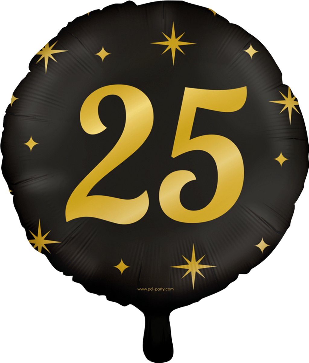 Classy party foil balloons - 25 jaar