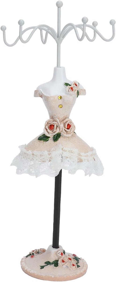 SnelShoppen - Jewelry Display Stand voor Oorbellen, Kettingen, Ringen - Organisator met Rotatiebeugel - Sieradenhouder in Polyester Hars - Ideaal voor