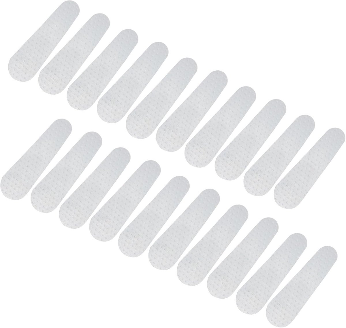 SnelShoppen - 50 Stuks Non Slip Hangers Handgrepen Silicone Lijm Kledinghangers Strips Transparant voor Houten en Plastic Kledinghangers 5.3 x 1.5cm