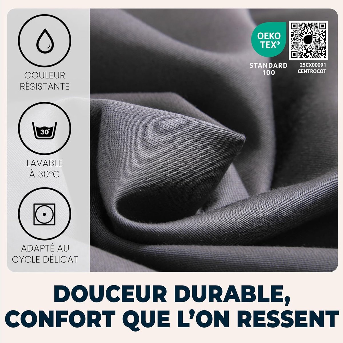 SnelShoppen - Fitted Sheet 90x190cm Donkergrijs Hoogwaardige Microfiber Antistofmijt Hypoallergeen Zacht en Ademend Met Hoekelastiek Voor Matras tot 3