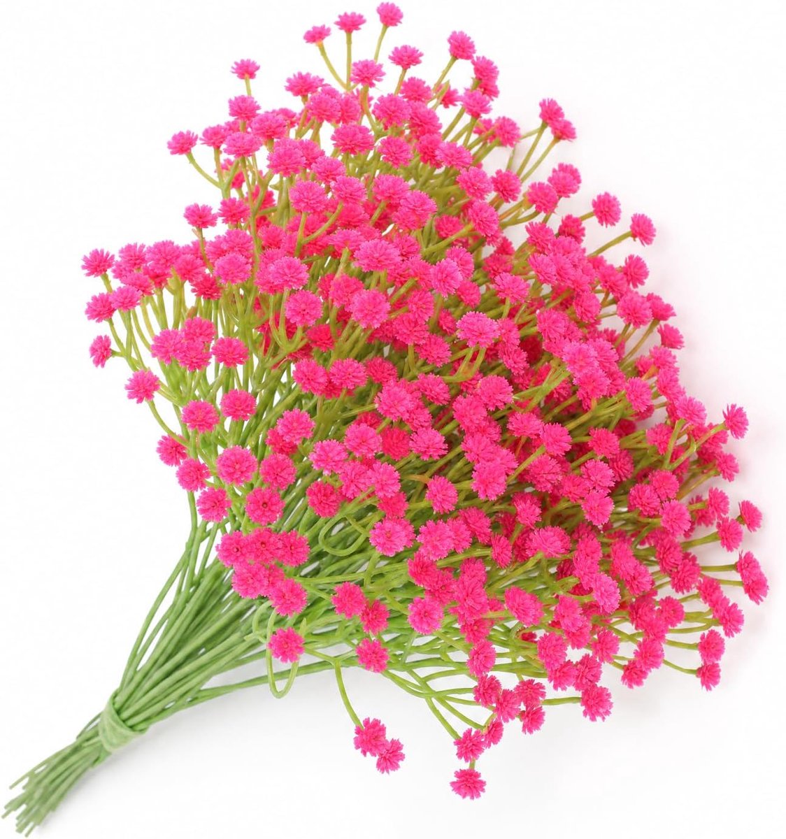 SnelShoppen - 15 Stuks Kunstmatige Gipskruid - Rozerood - 29,5 cm Kunstbloemen voor Vazen, Bruiloft Centerpieces, Boeketten en Huisdecoratie