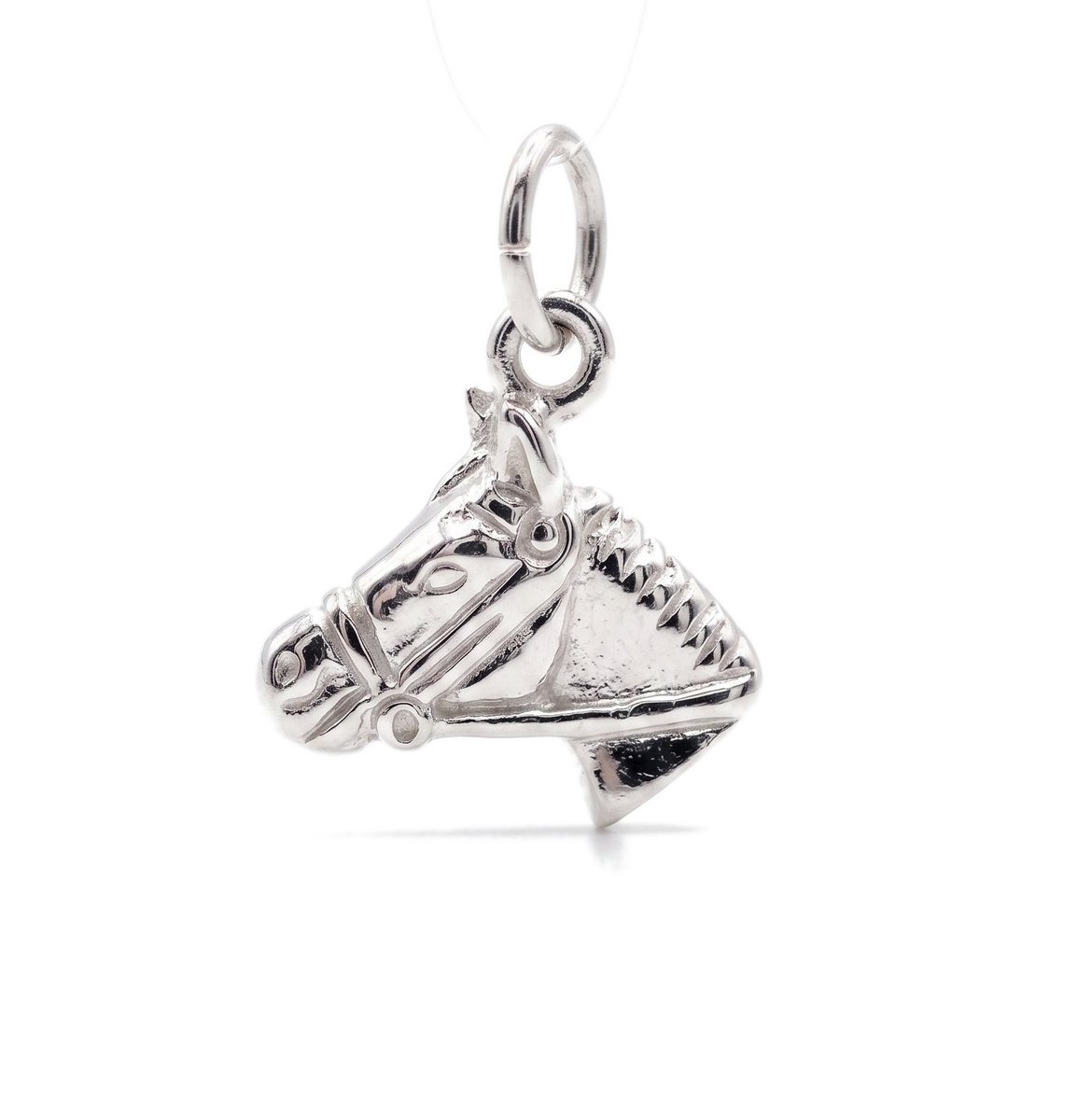 925 Sterling Zilveren Paardenhoofd Bedel – Gedetailleerd Paard Hanger voor Bedelarmband of Ketting – Sieraad voor Paardenliefhebbers