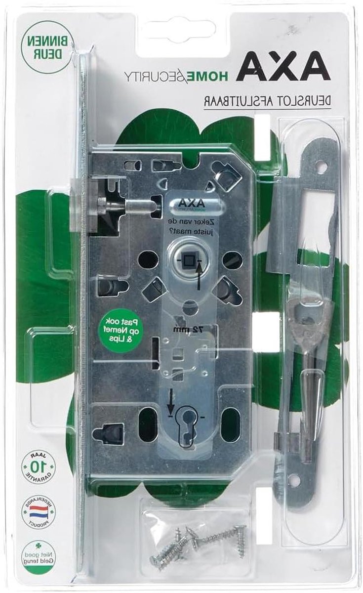 Deurslot Insteekslot - Binnendeur slot - Veiligheid Binnendeuren - Omkeerbare Dagschoot - 16 x 25 x 240 mm - Staal
