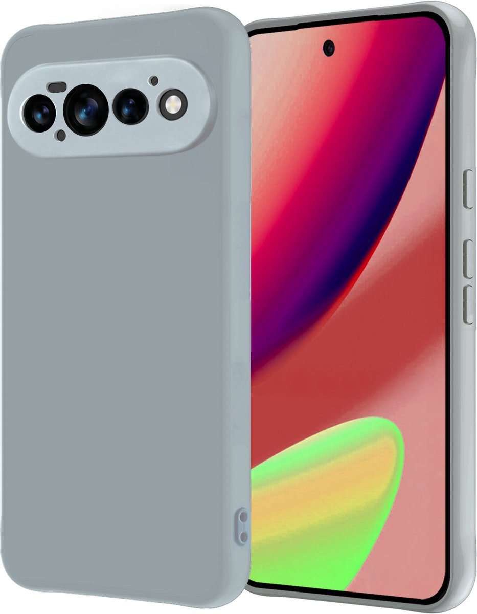 Hoesje - Geschikt voor Google Pixel 11 Pro - Sterk & Shockproof - Hoes Cover - Siliconen Case - Lichtblauw