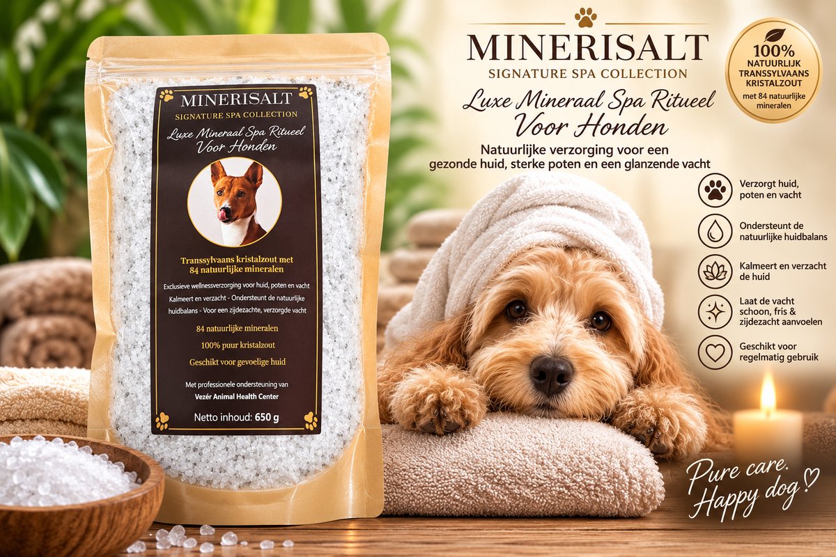 Minerisalt Badzout voor Honden
