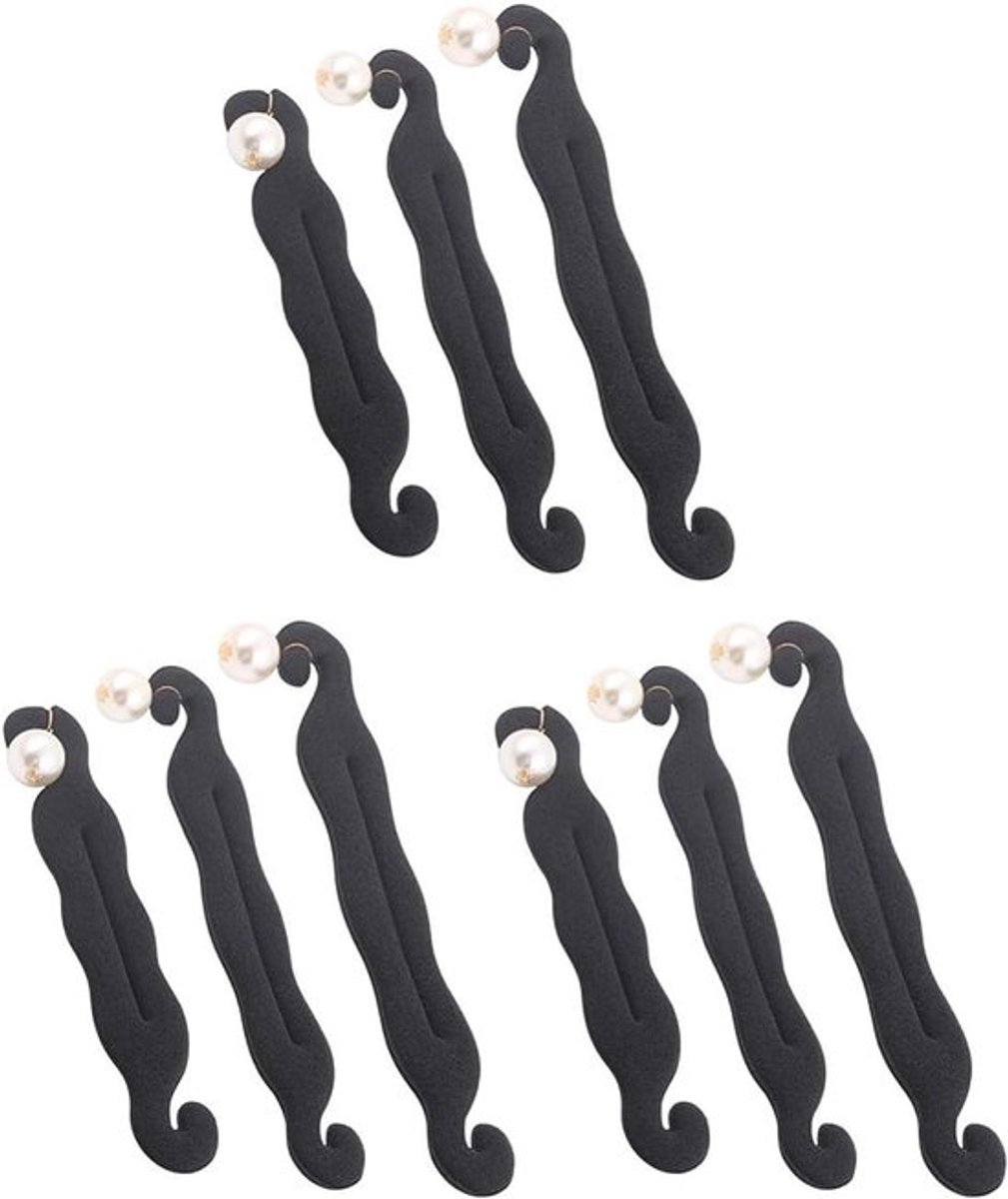 Parel Haar Bun Maker voor Vrouwen - Magische Schoonheid Kapsel - Foam Spons Donut - Paardenstaart Twister - Haarstyling