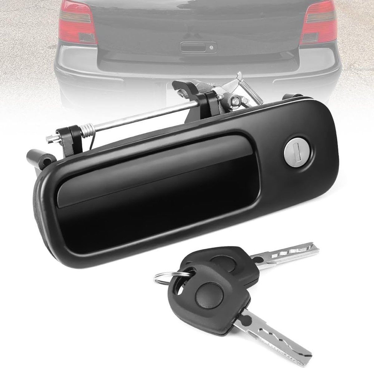 SnelShoppen - Tailgate Handle Trunk Lock voor VW Golf 4 Polo Lupo Caddy III Sharan Transporter T5 T6 - Duurzaam Plastic - Geschikt voor 1991-2010