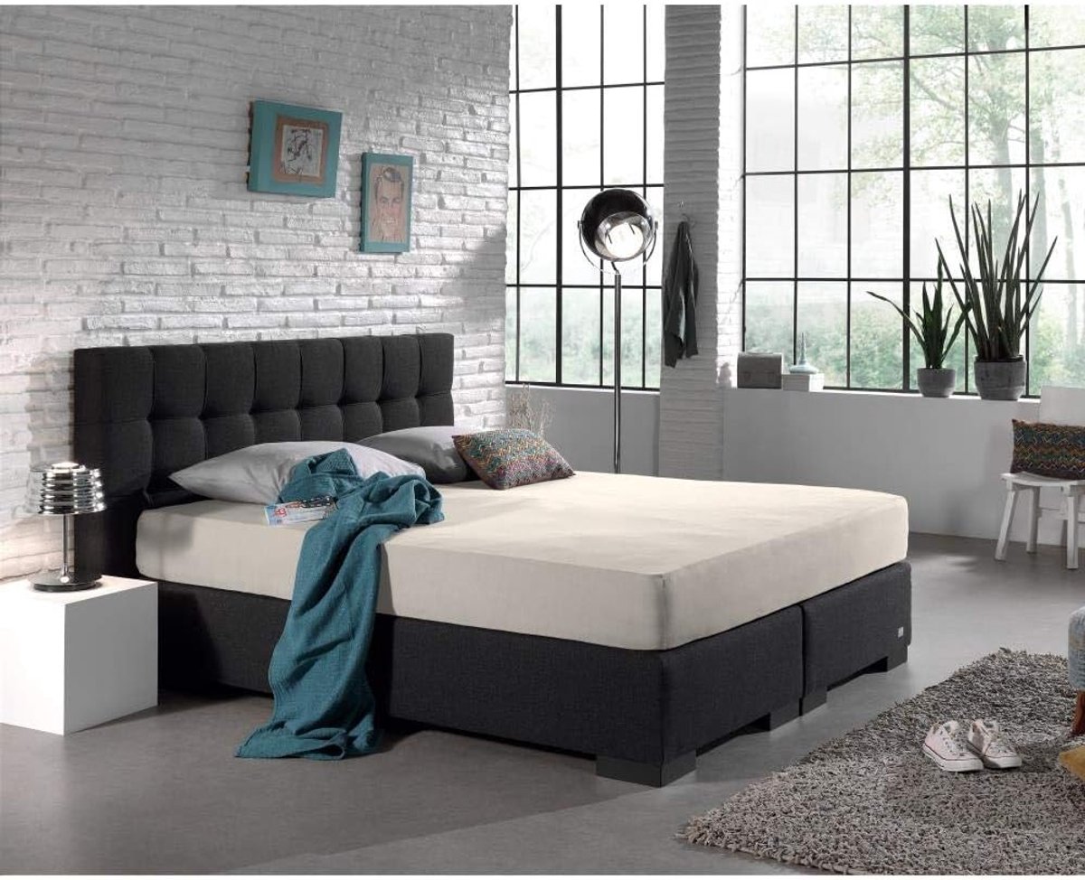 SnelShoppen - Fitted Sheet Double Woven Jersey 220 gr. - Hoogwaardige Zachte Stretch Fitted Sheet voor Standaard Matrassen tot 30 cm - 160/180 x 200/2