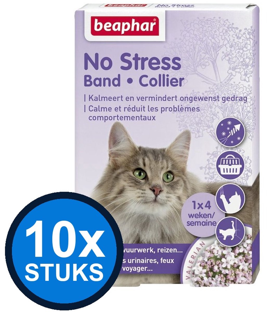 10x Beaphar - No Stress band kat 1st