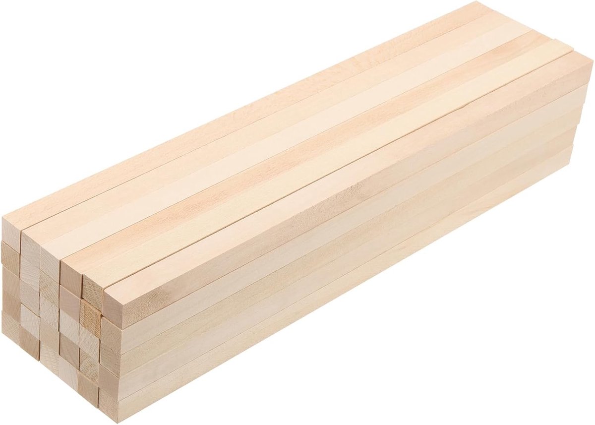 Houten Staven voor Ambachten - 30 Stuks, 30 cm, Natuurlijk Hout voor DIY, Creatieve Projecten en Houtbewerking