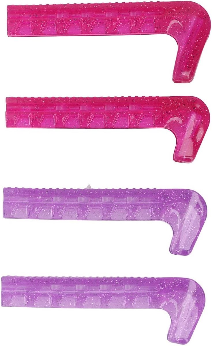 Schaatsbladbeschermer van Stevig Hard Plastic, Snijdbaar en Geschikt voor 160-260 mm Bladen, Inclusief Veer voor Kunstschaatsers en Recreatief Schaatsen