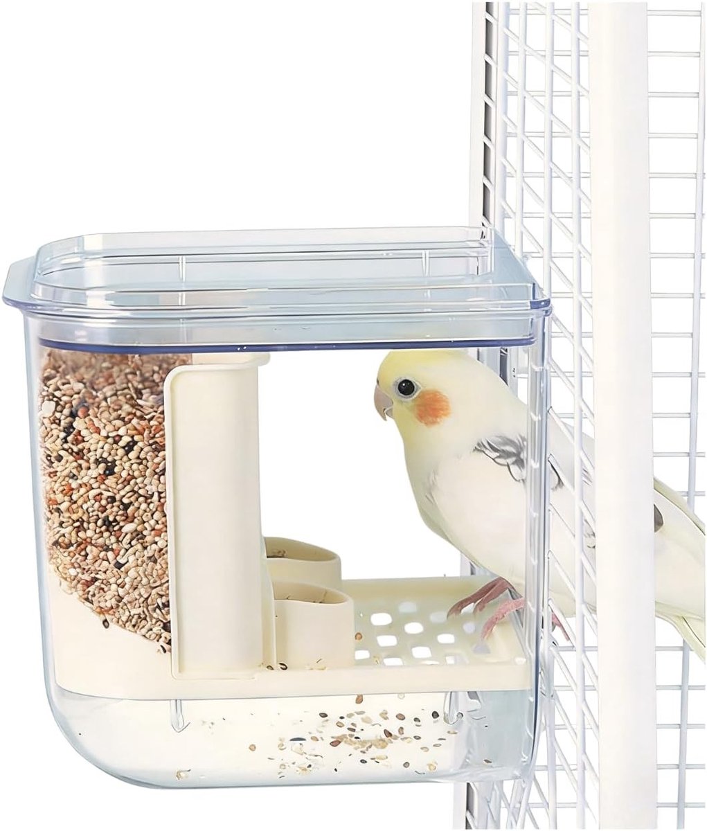 Hanging Bird Bathtub voor Kleine en Middelgrote Vogels, Ideaal voor Papegaaien, Parkieten en Vinken, Vogelspeelgoed en Accessoires