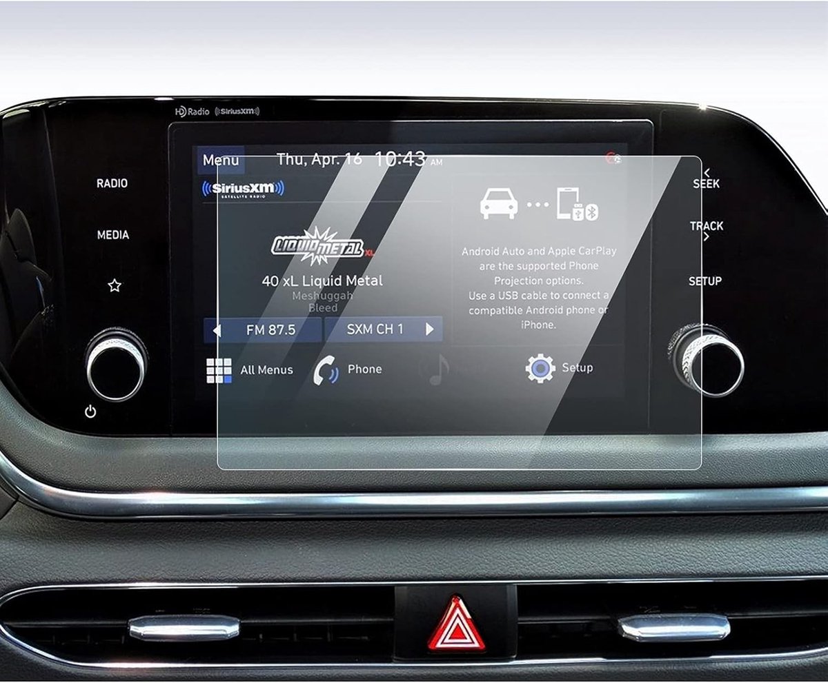 8 Inch Screen Protector voor Hyundai i20 BC3 2021 2022+ - Navigatiescherm Bescherming, 9H Gehard Glas, Krasbestendig en Duurzaam