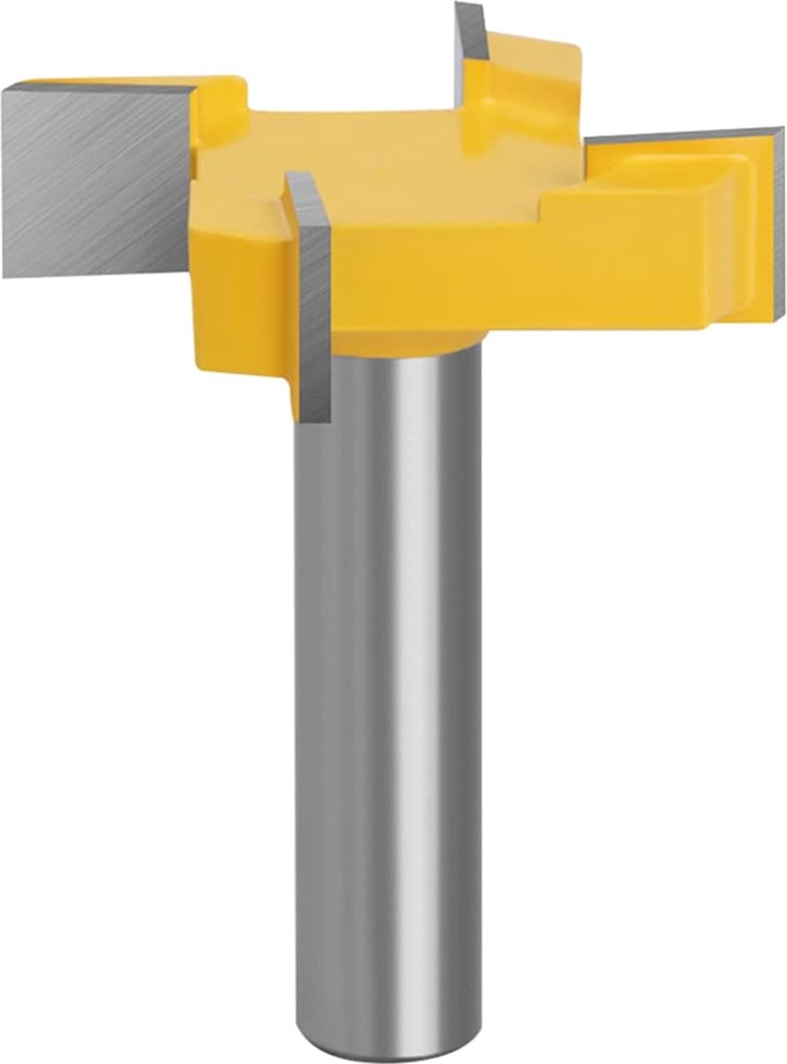 SnelShoppen - 6mm shank freesbit - 4 snijkanten, oppervlakte frezen, houtbewerking, 40mm diameter, precisie, voor snel en schoon snijden