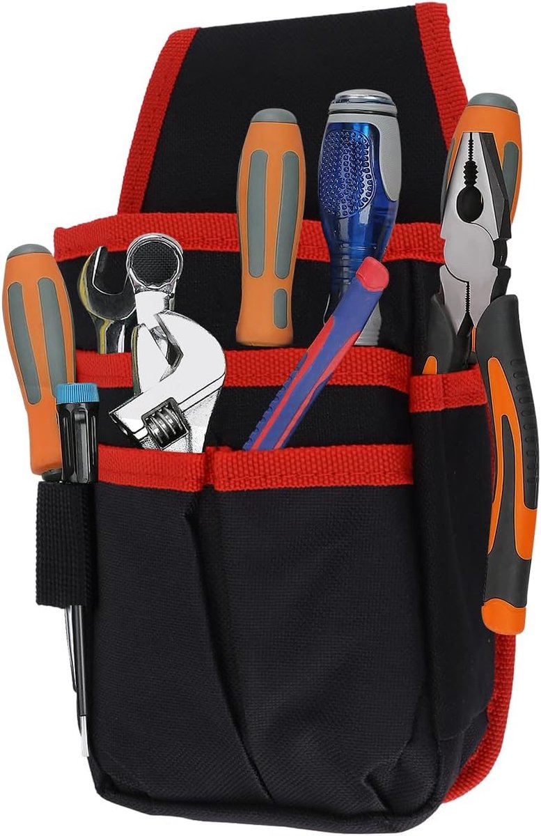 SnelShoppen - Organizer Tool Pouch - Professionele Elektricien Pouch - Heavy Duty 600D Oxford Stoffen Gereedschap Opslagtas - Tuin Gereedschap Riem Ba