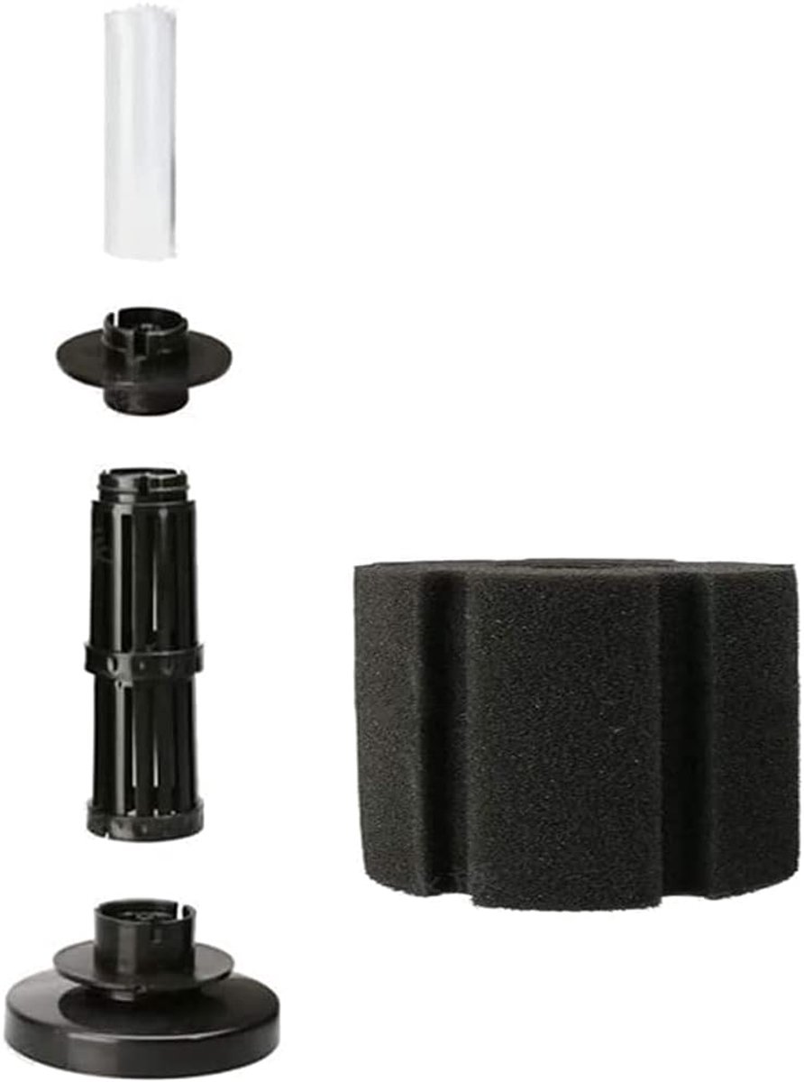 SnelShoppen - 2PCS Mini Cylinder Soft Biochemical Sponge Filter voor Aquarium, Zwart, Filtersysteem voor Vis en Waterplanten, Ideaal voor Kleine Aquar