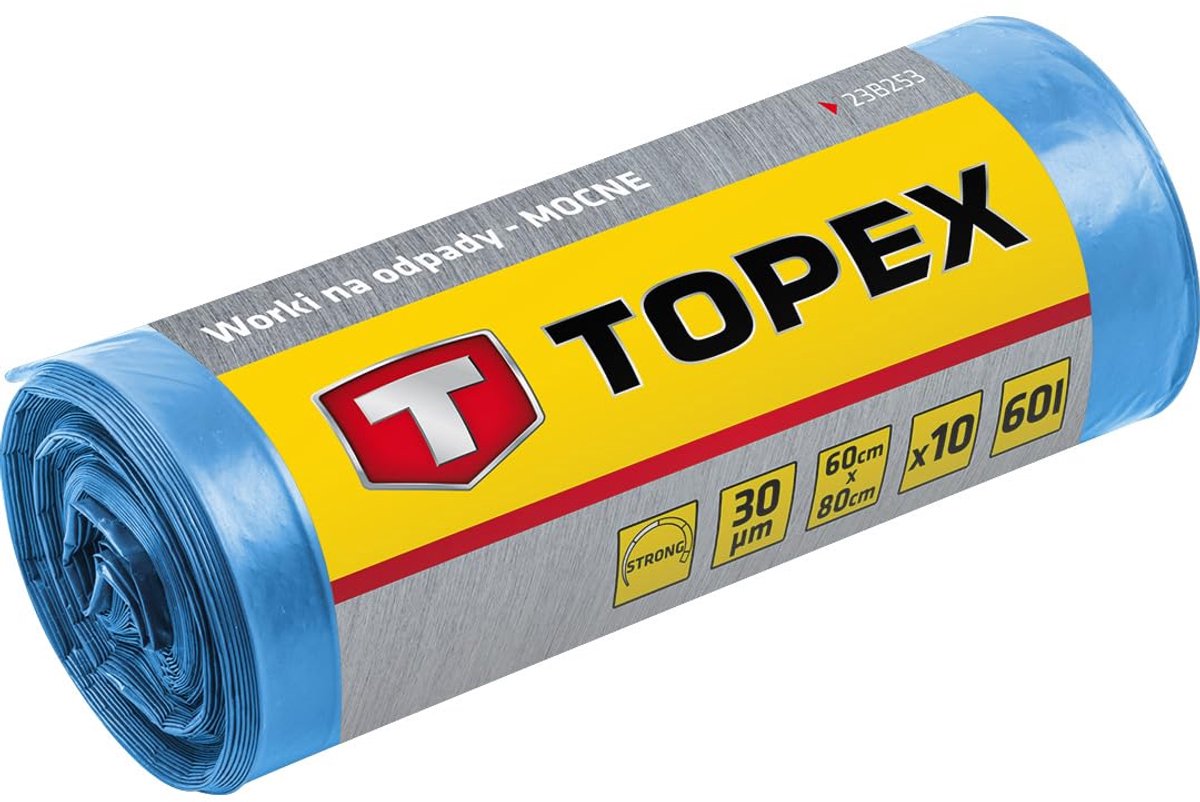 SnelShoppen - Zeer Scheurvaste Vuilniszakken 240 Liter - Blauw - Ideaal voor Tuin, Keuken, Feest en Camping - 0,70 ? per Stuk