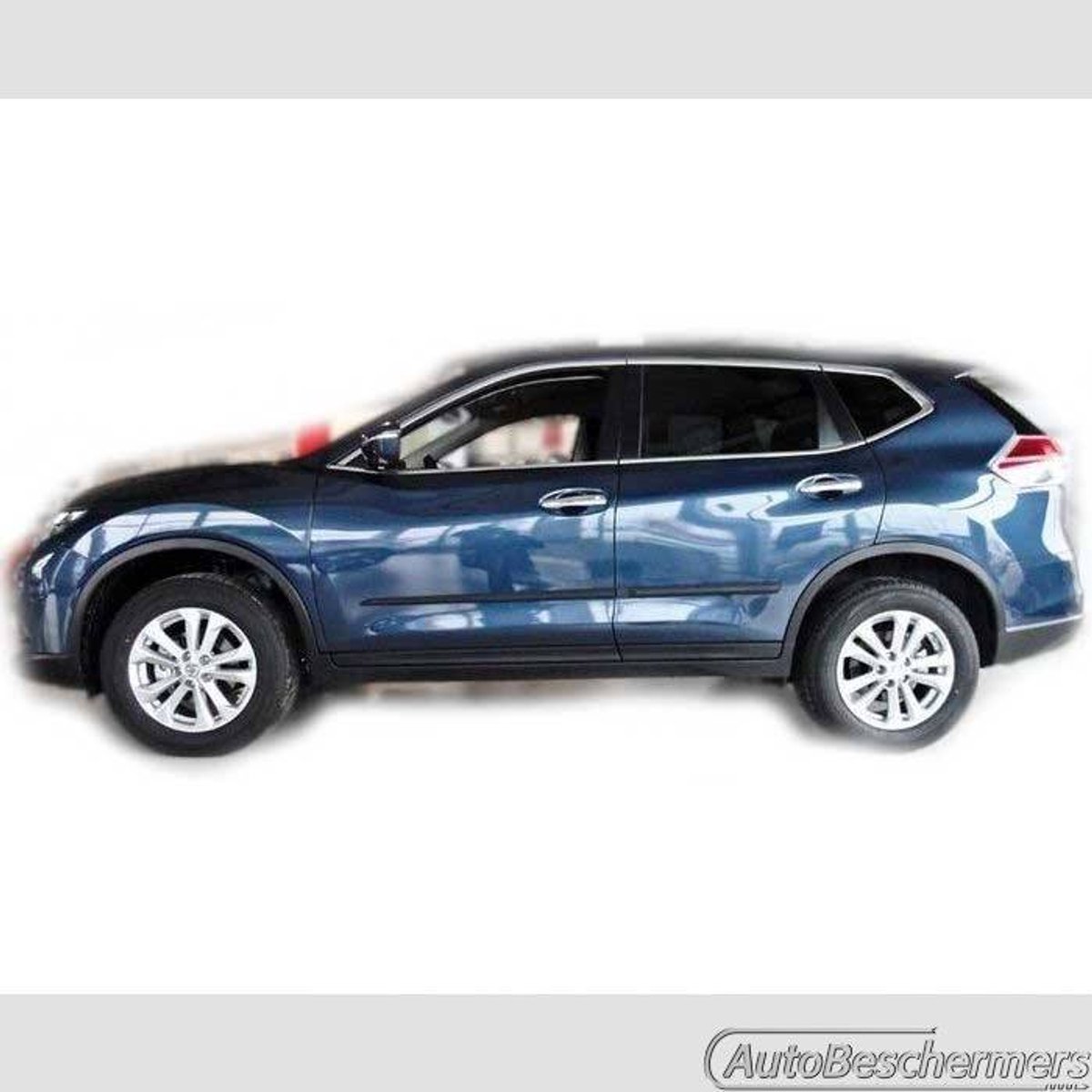 Stootlijsten set zwart voor Nissan X-Trail III 06.2014-. De stootstrips zijn zelfklevend. Set a 4 stuks (#0017)
