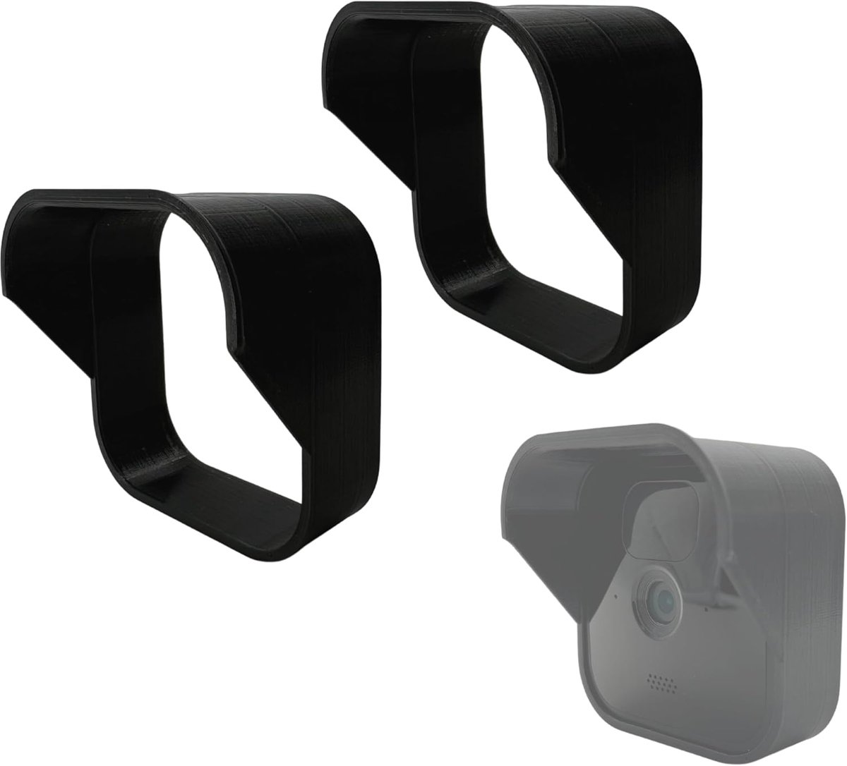 SnelShoppen - 3DHerb Regenbescherming voor Buiten Camera, Set van 2, Bescherming tegen Vocht en Zon, Ideaal voor Bewakingscamera's, Perfecte Zichtbaar
