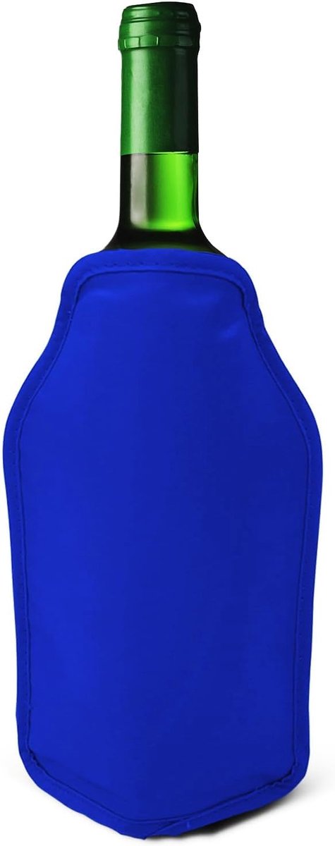 SnelShoppen - 1pc wijnfles koel sleeve - perfecte wijnkoeler voor Prosecco, champagne - ideaal voor feesten, picknicks, festivals - blauw