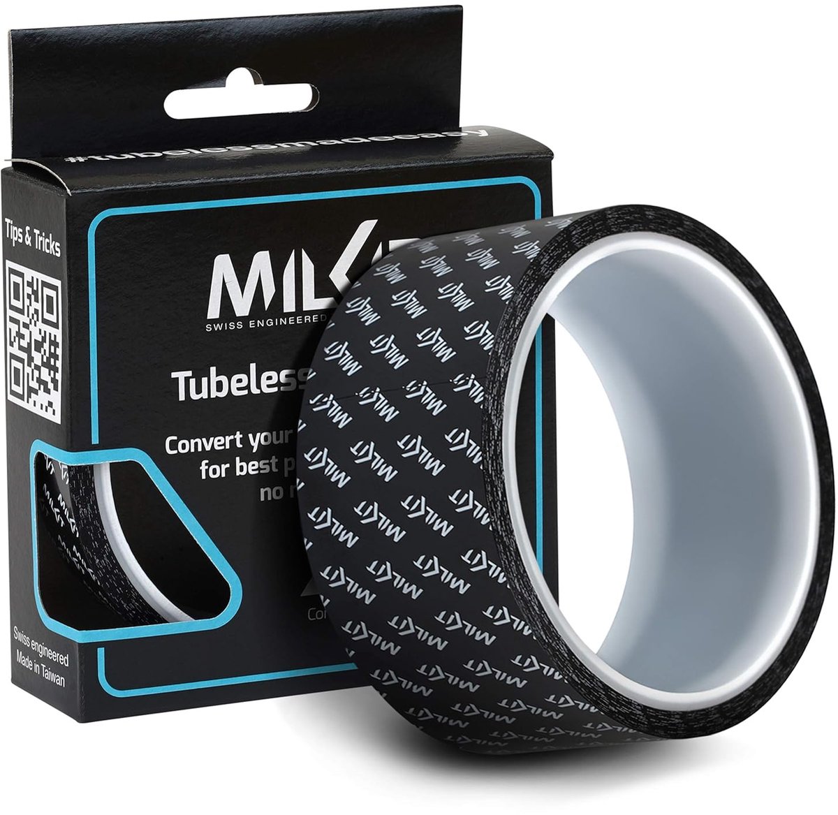 SnelShoppen - MILKIT Tubeless Rim Tire Tape 10 M - 32 mm Breed - Voor Fietsen - Sterk Plakband - Eenvoudig te Installeren - Ideaal voor Tubeless Bande