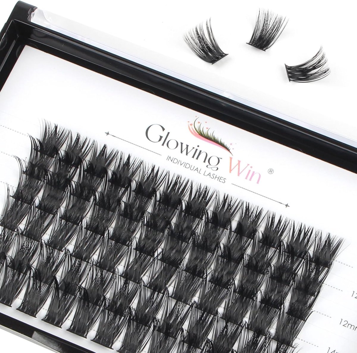 SnelShoppen - Glowing Win Wimperextensions 72st DIY Volume Cluster Wimpers 10-16mm Natuurlijke Nepwimpers Wispy Individuele Wimpers